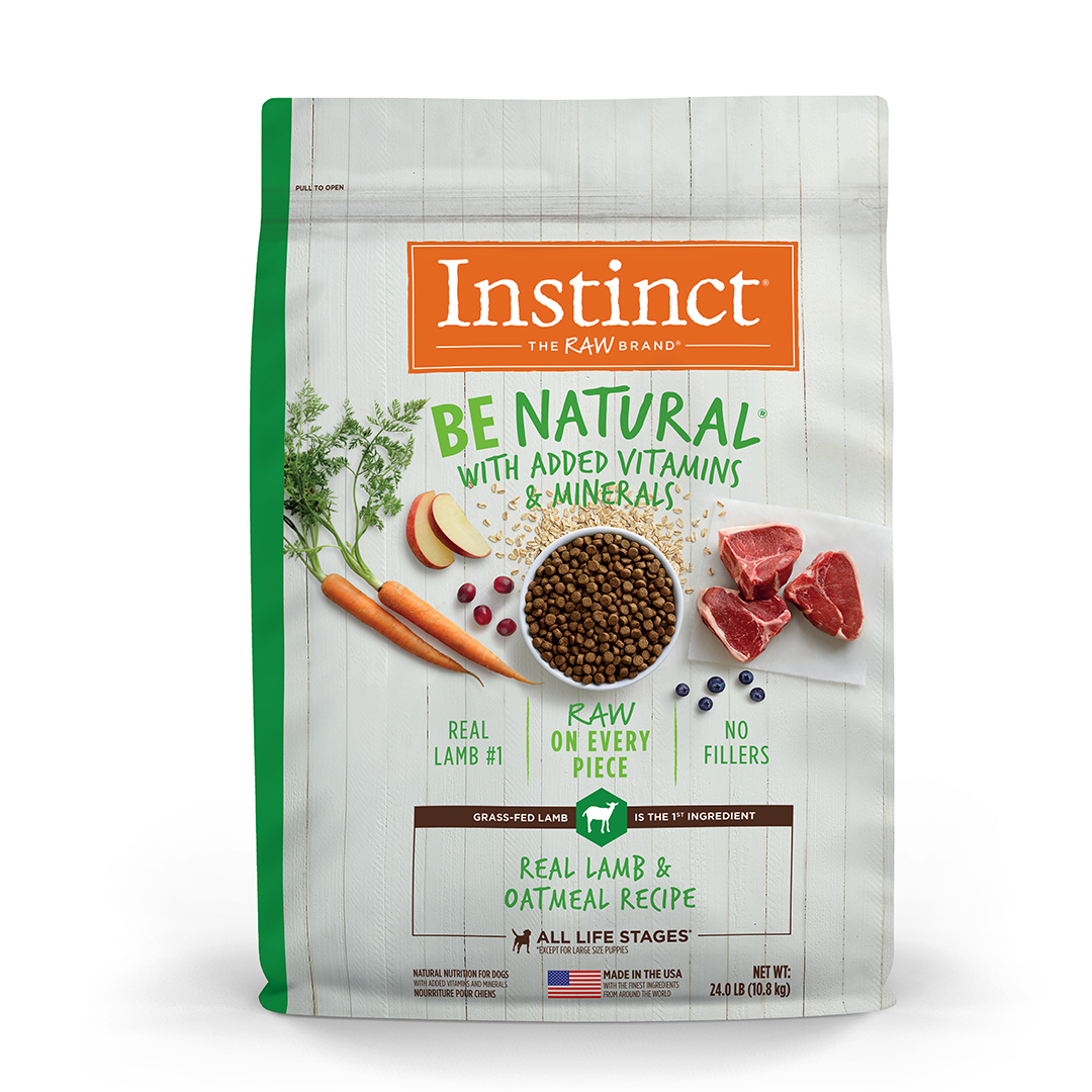 Foto 2 pulgar | Instinct Be Natural Alimento Para Perro Con Carne De Cordero Croquetas Recubierta De Carne Real 11kg