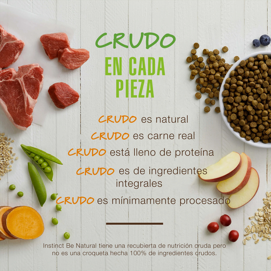 Foto 6 pulgar | Instinct Be Natural Alimento Para Perro Con Carne De Cordero Croquetas Recubierta De Carne Real 11kg
