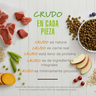 Foto 5 | Instinct Be Natural Alimento Para Perro Con Carne De Cordero Croquetas Recubierta De Carne Real 11kg
