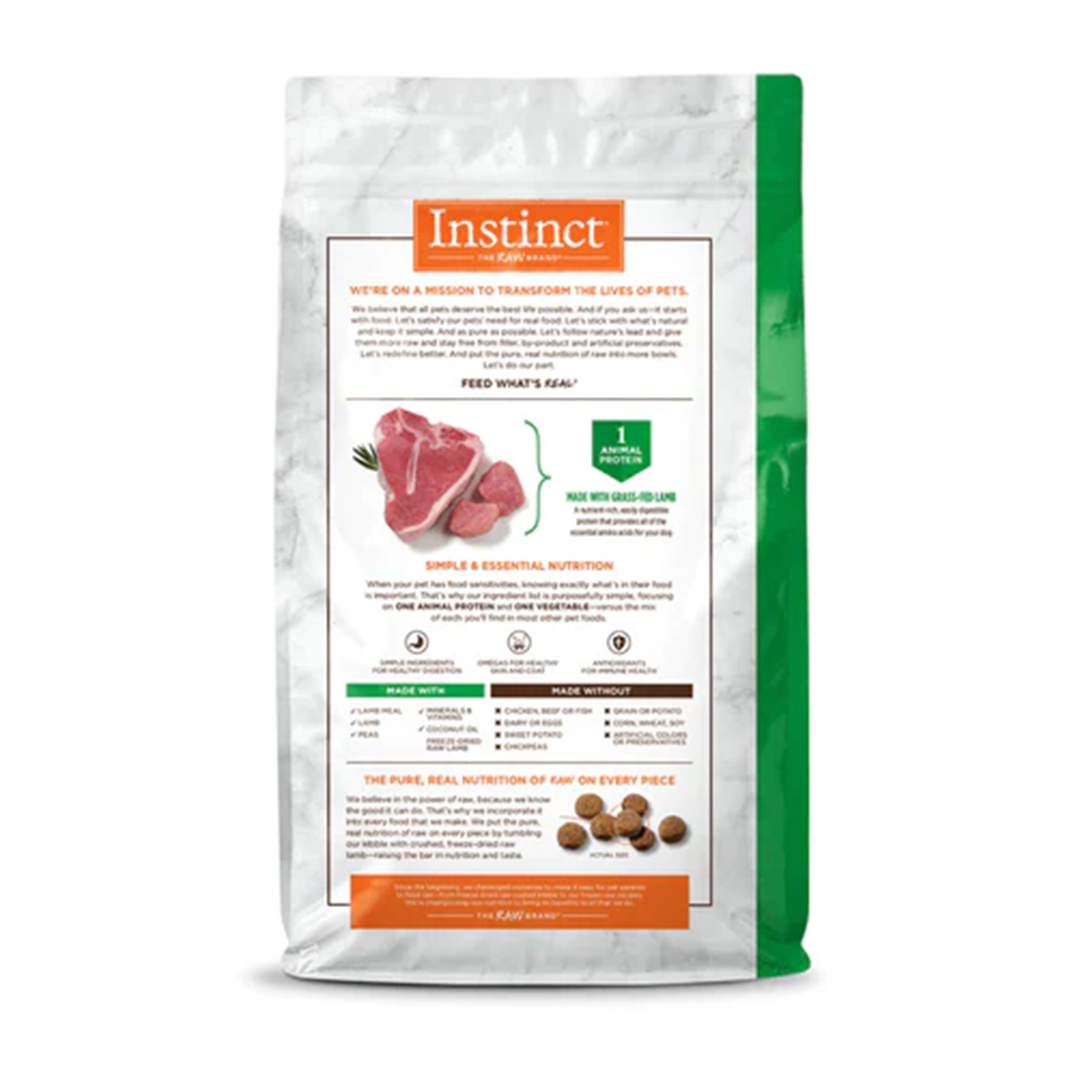 Foto 3 pulgar | Instinct Lid Alimento Para Perros Con Alergia, Croquetas Recubiertas De Carne De Cordero, 1.8kg