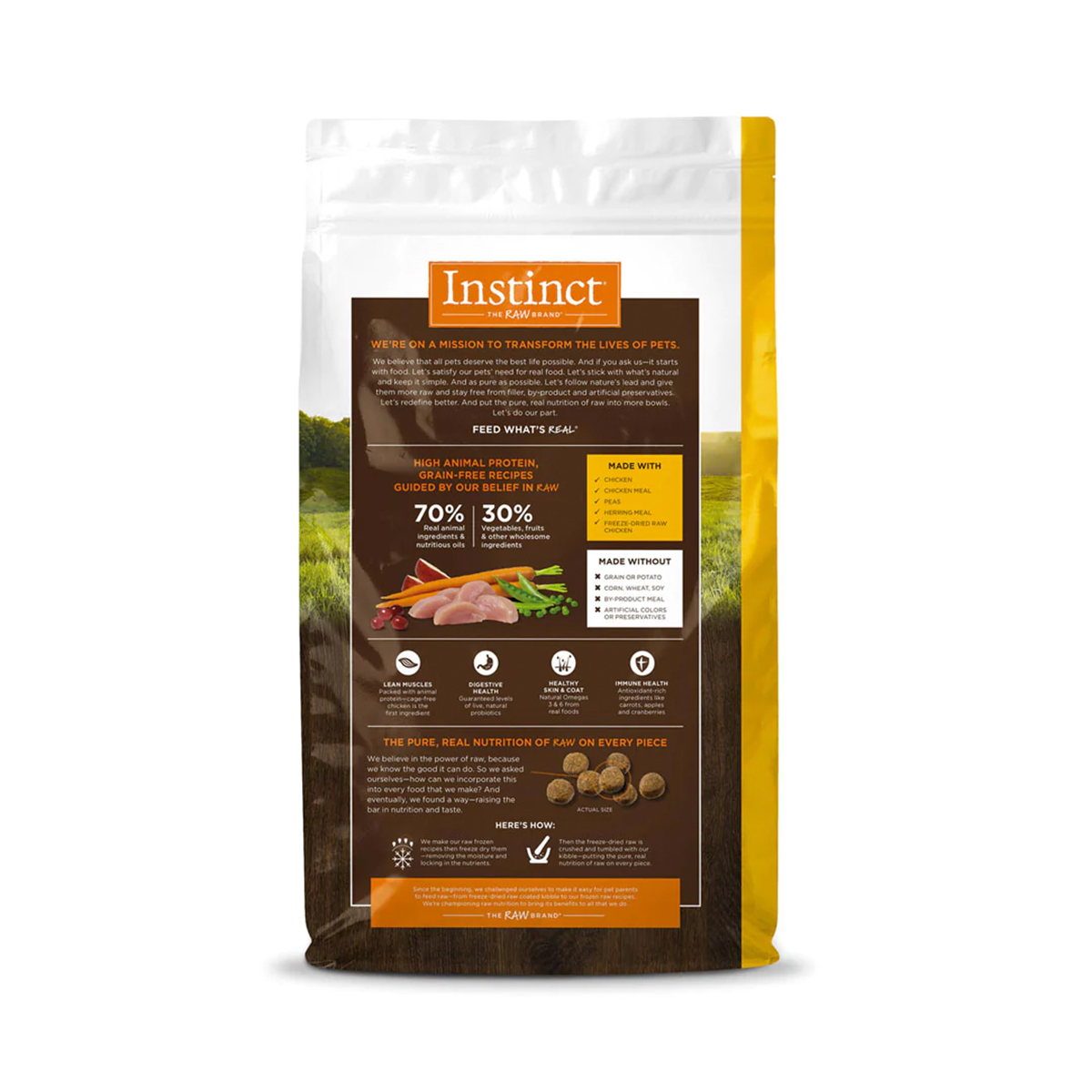 Foto 3 pulgar | Instinct Original Alimento Para Perro Con Carne De Pollo, Alto En Proteína Y Libre De Granos 10.2kg