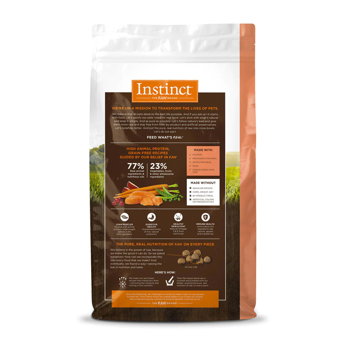 Foto 3 pulgar | Instinct Original Alimento Para Gatos Con Carne De Salmón, Alto En Proteína Y Libre De Granos, 2kg