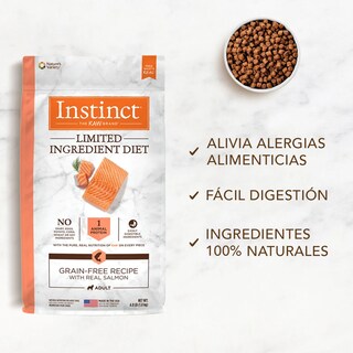 Foto 3 | Instinct Lid Alimento Para Perros Con Alergias, Croquetas Recubiertas De Carne De Salmón, 9kg