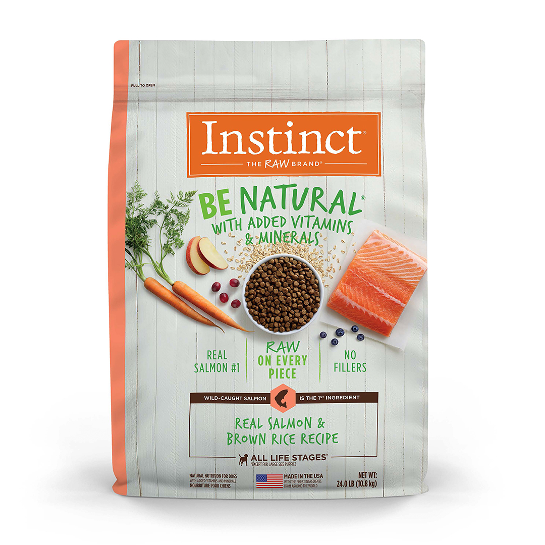 Foto 2 pulgar | Instinct Be Natural Alimento Para Perro Con Carne Salmón Croquetas Recubiertas De Carne Real 10.8kg
