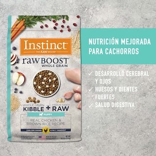 Foto 3 | Instinct Raw Boost Whole Grain Alimento Para Perro Cachorro Con Carne De Pollo, 9kg