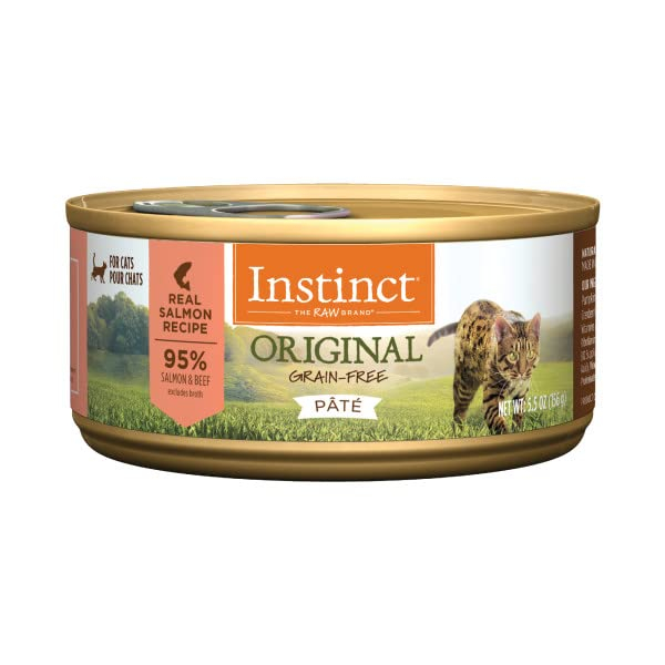 Comida Húmeda Enlatada Para Gatos Instinct Original Salmon 163 Ml (caja 12) - Venta Internacional.