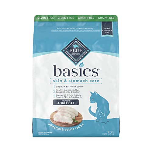 Comida Para Gatos Blue Buffalo Basics Para El Cuidado De La Piel Y El Estómago, 5 Kg - Venta Internacional.