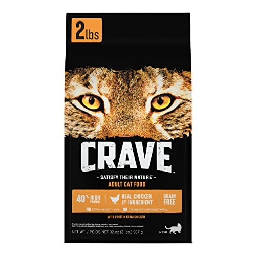 Foto 2 pulgar | Comida Seca Para Gatos Crave Para Adultos, Pollo Con Alto Contenido De Proteínas, Bolsa De 0.9 Kg - Venta Internacional