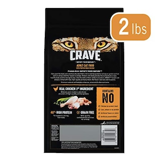 Foto 2 | Comida Seca Para Gatos Crave Para Adultos, Pollo Con Alto Contenido De Proteínas, Bolsa De 0.9 Kg - Venta Internacional