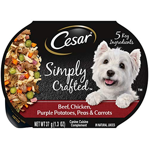 Comida Húmeda Para Perros Cesar Simply Crafted, Carne De Res O Pollo - Venta Internacional.