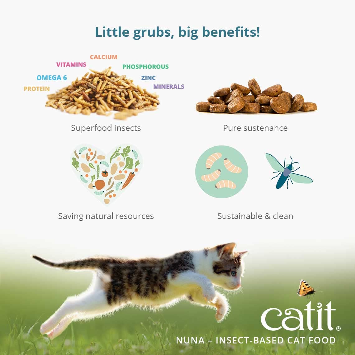 Foto 6 | Cat Treats Catit Nuna Proteína De Insectos Saludable Y Sostenible - Venta Internacional.