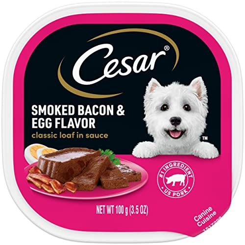 Foto 2 pulgar | Comida Húmeda Para Perros Cesar Classic Loaf En Salsa, Tocino Ahumado Y Huevo - Venta Internacional.