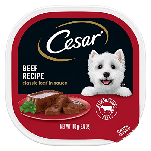 Foto 2 pulgar | Comida Húmeda Para Perros César, Receta De Pan Blando En Salsa De Carne, 100 G (24) - Venta Internacional.