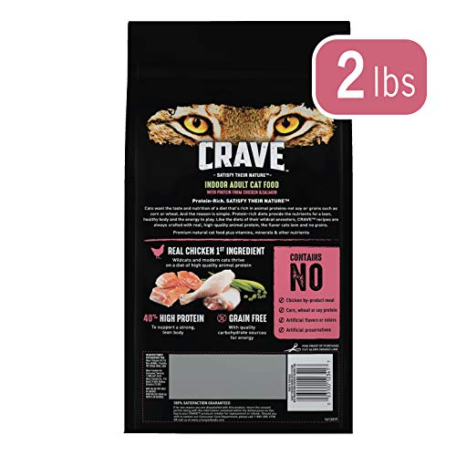 Foto 3 pulgar | Comida Seca Para Gatos Crave Indoor Adult, Alta En Proteínas, Bolsa De 0,9 Kg - Venta Internacional.