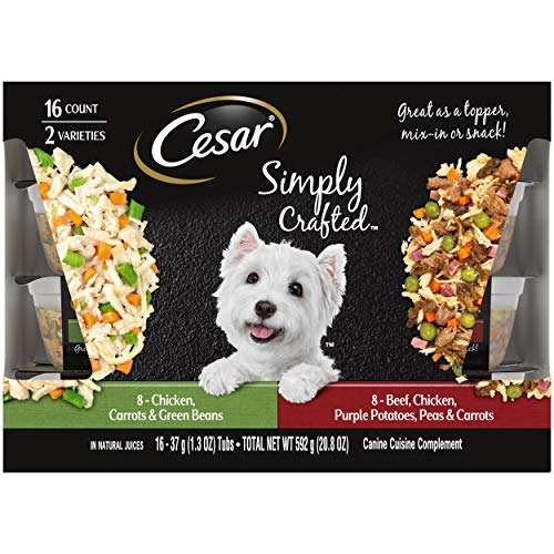 Adorno Para Comida Para Perros Cesar Simply Crafted, Paquete Variado, 390 G - Venta Internacional.