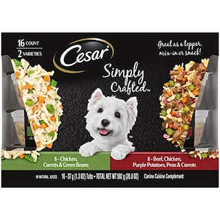 Foto 1 | Adorno Para Comida Para Perros Cesar Simply Crafted, Paquete Variado, 390 G - Venta Internacional.