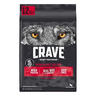 Foto 1 | Alimento Seco Para Perros Crave Para Adultos, Sin Cereales, Con Proteína De Res, 5,4 Kg - Venta Internacional.