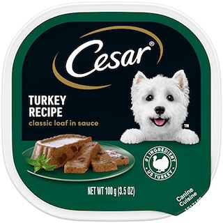 Foto 1 | Comida Húmeda Para Perros Cesar Classic Loaf In Sauce Turkey 840 Ml (24) - Venta Internacional.