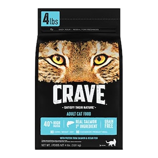 Foto 1 | Alimento Seco Para Gatos Crave, Salmón Alto En Proteínas Para Adultos, 1,8 Kg - Venta Internacional.