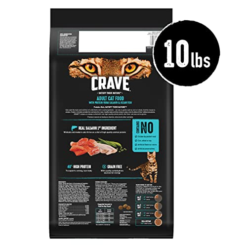 Foto 3 pulgar | Alimento Para Gatos Crave, Salmón Alto En Proteínas, Sin Cereales, Para Adultos, 4,5 Kg - Venta Internacional.