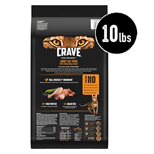 Foto 3 pulgar | Comida Seca Para Gatos Crave, Pollo Con Alto Contenido De Proteínas Para Adultos, Bolsa De 4,5 Kg - Venta Internacional