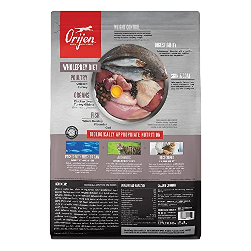 Foto 2 | Alimento Para Gatos Orijen Fit And Trim Recipe, 1,8 Kg, Premium Weight Con - Venta Internacional.