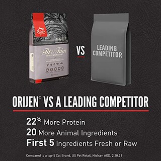 Foto 7 | Alimento Para Gatos Orijen Fit And Trim Recipe, 1,8 Kg, Premium Weight Con - Venta Internacional.