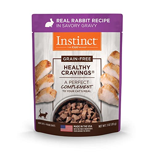 Adorno Húmedo Para Gatos Instinct Healthy Cravings Rabbit, 72 Ml X 24 - Venta Internacional.