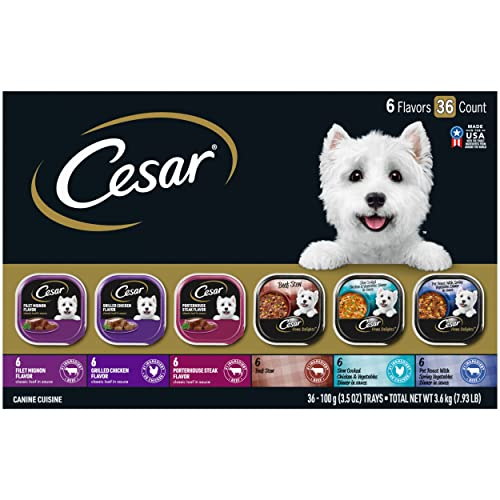 Comida Húmeda Para Perros Cesar Home Delights & Classic 100 G (paquete De 36) - Venta Internacional.