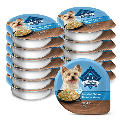 Comida Húmeda Para Perros Blue Buffalo Delights, Pollo Asado, 100 G, 12 Unidades - Venta Internacional.