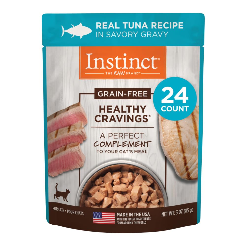 Foto 2 pulgar | Adorno Húmedo Para Gatos Instinct Healthy Cravings Tuna, 90 Ml X 24 - Venta Internacional.