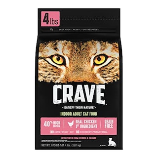 Foto 1 | Comida Seca Para Gatos Crave Indoor Adult, Alta En Proteínas, Bolsa De 1,8 Kg - Venta Internacional.