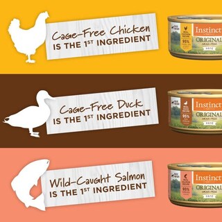 Foto 4 | Comida Húmeda Enlatada Para Gatos Instinct Original Nature's Variety 165 G - Venta Internacional.