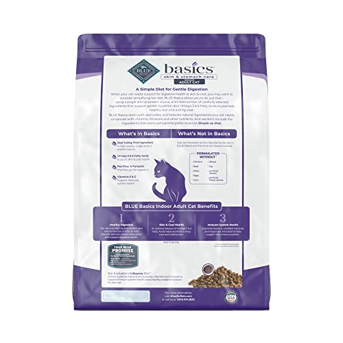 Foto 4 pulgar | Comida Para Gatos Blue Buffalo Basics Para El Cuidado De La Piel Y El Estómago, 5 Kg - Venta Internacional.