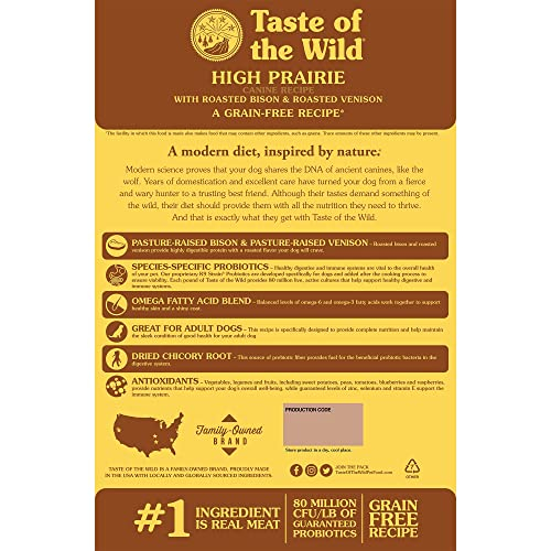 Foto 3 pulgar | Alimento Para Perros Taste Of The Wild High Prairie Roasted Bison, 12,7 Kg - Venta Internacional.