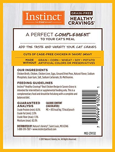 Foto 3 pulgar | Comida Húmeda Para Gatos Instinct Healthy Cravings Chicken, 3 Onzas X 24 - Venta Internacional.