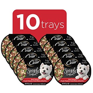Foto 2 | Comida Húmeda Para Perros Cesar Simply Crafted Beef, 38 Ml (x10) - Venta Internacional.