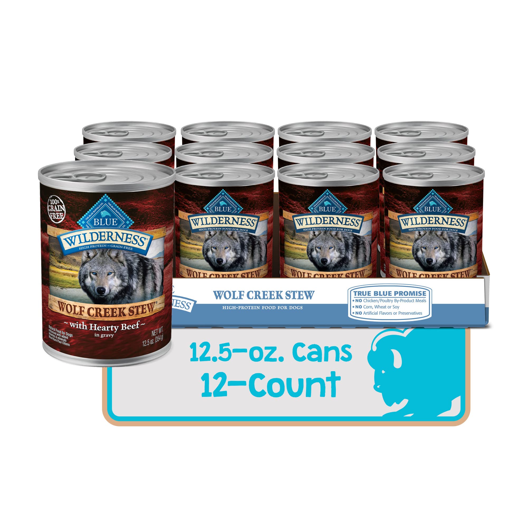 Foto 3 pulgar | Comida Húmeda Para Perros Blue Buffalo Wilderness Wolf Creek Stew Beef - Venta Internacional.