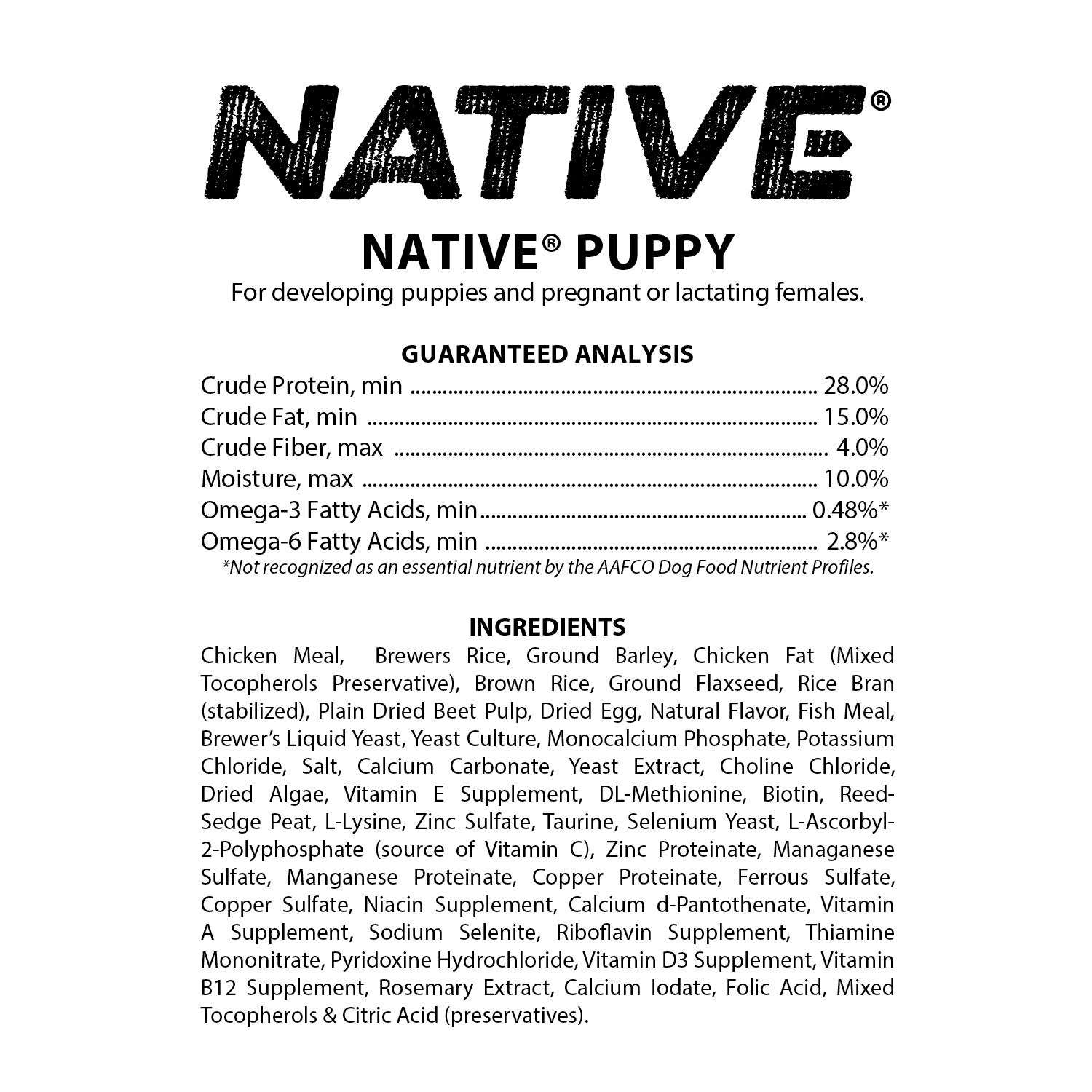 Foto 4 pulgar | Alimento Para Perros Native Performance Puppy Chicken Rice 18,14 Kg - Venta Internacional.