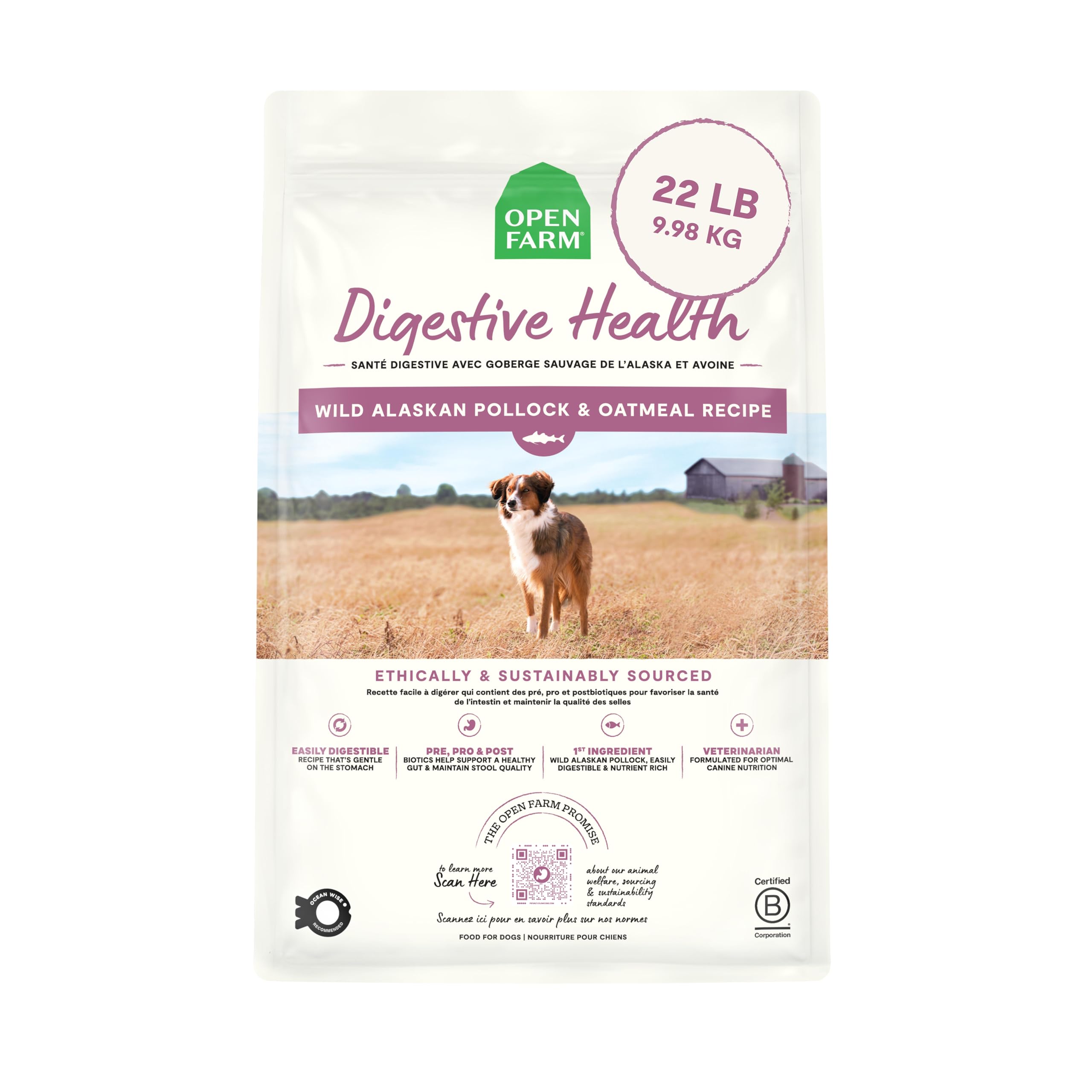 Foto 2 pulgar | Alimento Para Perros Open Farm Digestive Health, 10 Kg, Abadejo Silvestre De Alaska - Venta Internacional.