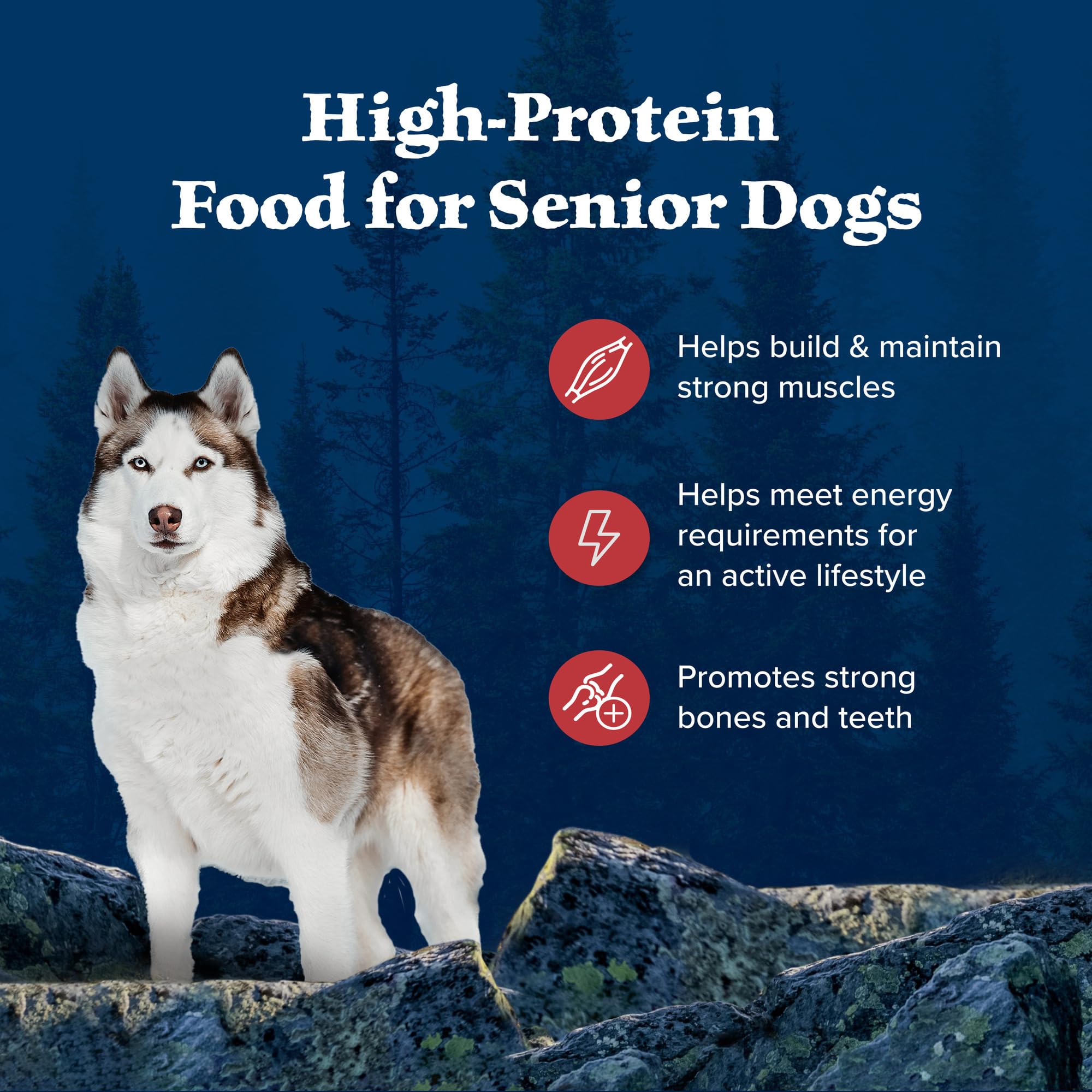 Foto 5 pulgar | Alimento Para Perros Blue Buffalo Wilderness Rocky Mountain Senior 12,7 Kg - Venta Internacional.