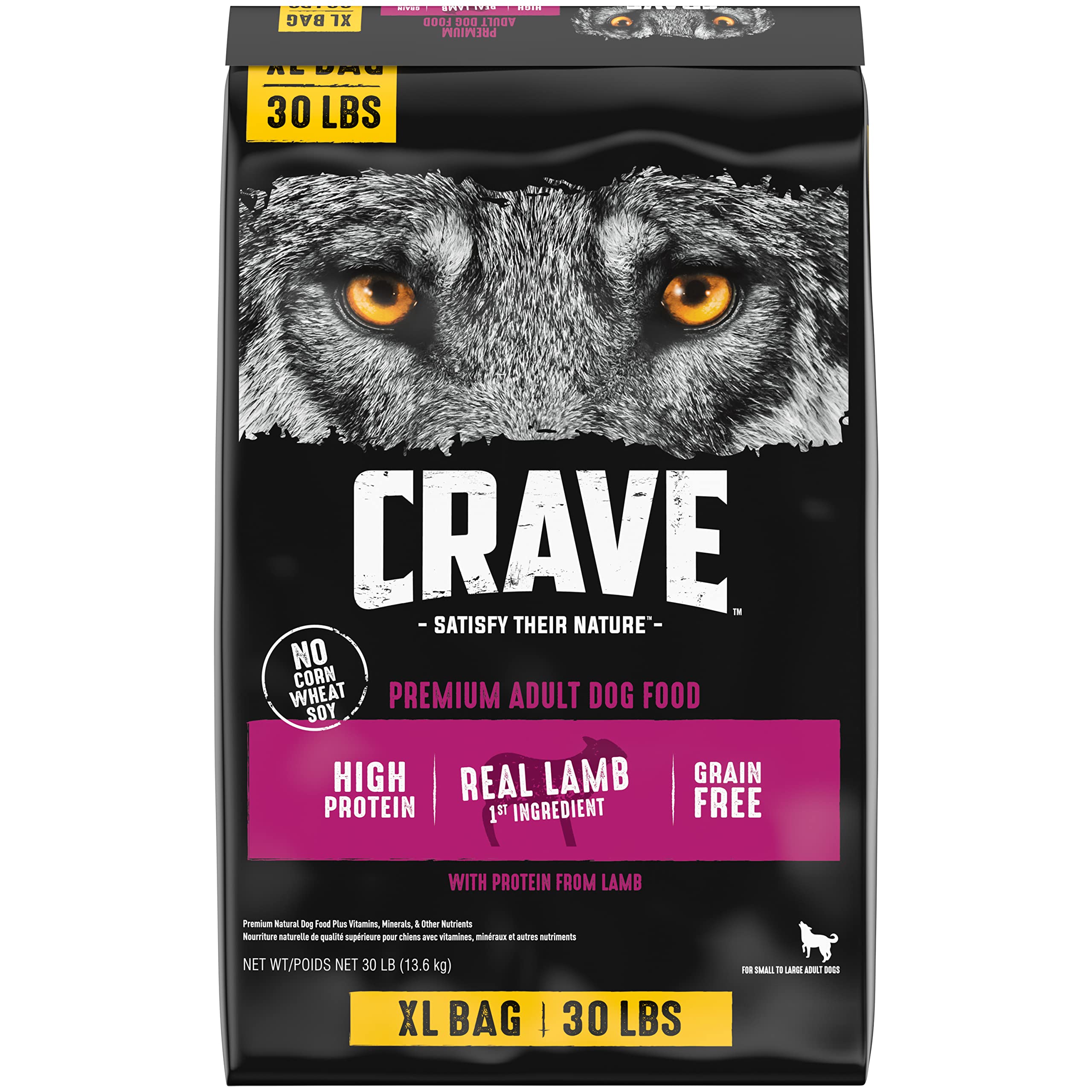 Foto 2 pulgar | Alimento Para Perros Crave Sin Cereales Con Alto Contenido De Proteínas Y Cordero 13,6 Kg - Venta Internacional.