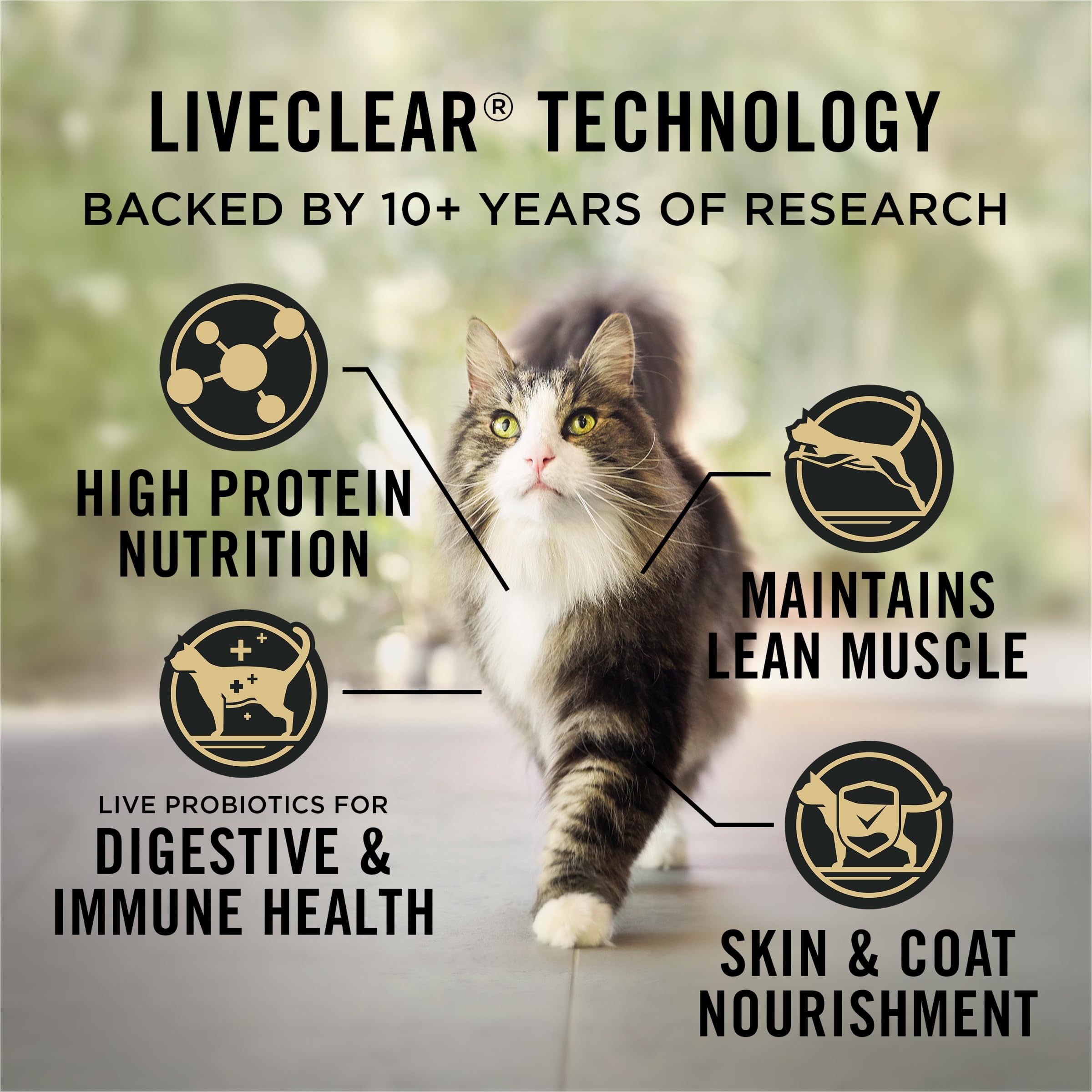 Foto 5 pulgar | Alimento Para Gatos Purina Pro Plan Liveclear, Reductor De Alérgenos, 2,5 Kg - Venta Internacional.