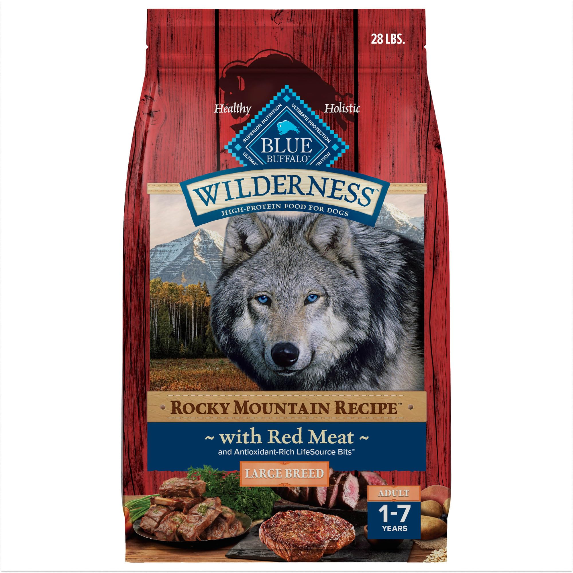 Alimento Para Perros Blue Buffalo Wilderness Healthy, Peso 12,7 Kg - Venta Internacional.