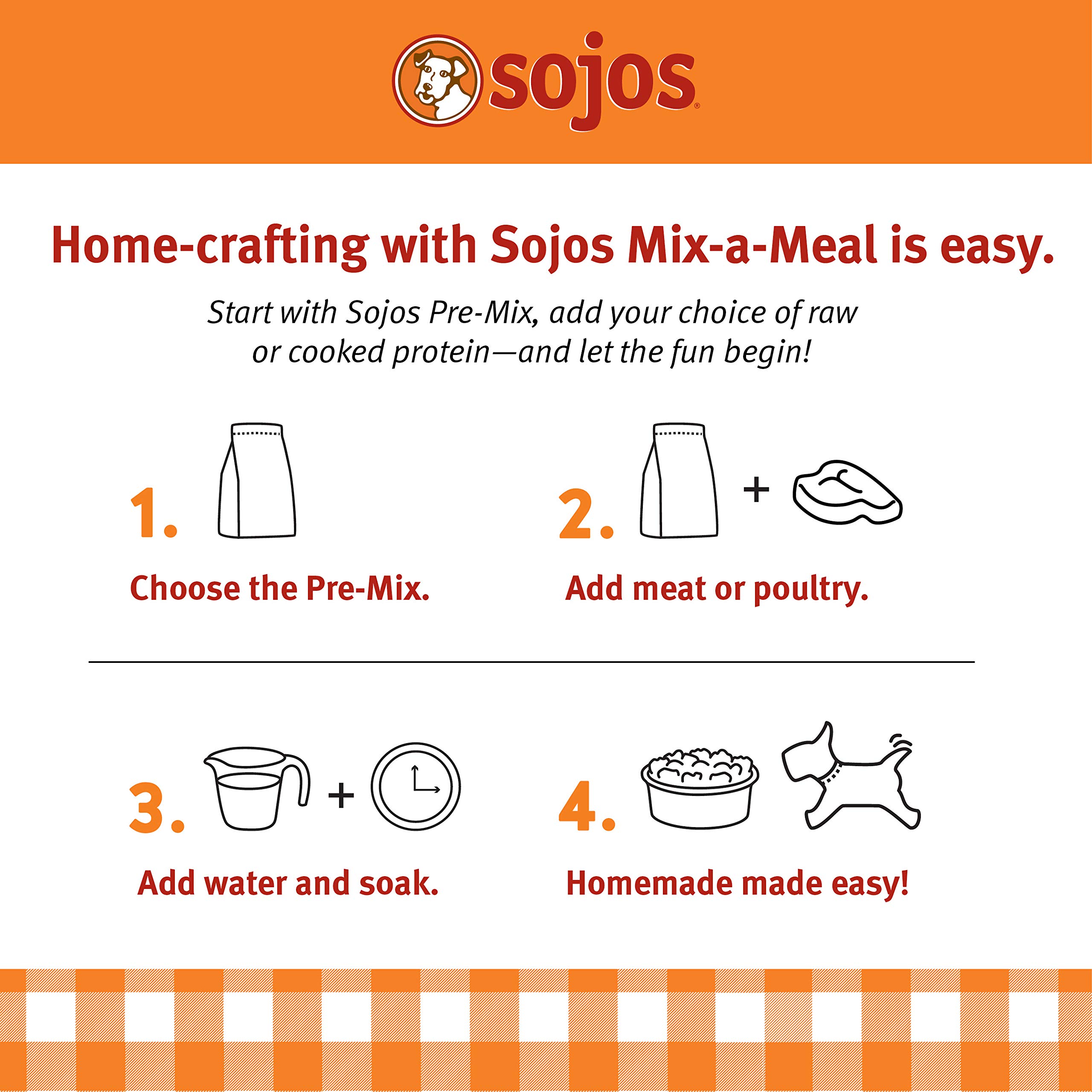 Foto 6 | Comida Para Perros Sojos Mix-a-meal, Premezcla Sin Cereales, 3,63 Kg - Venta Internacional.