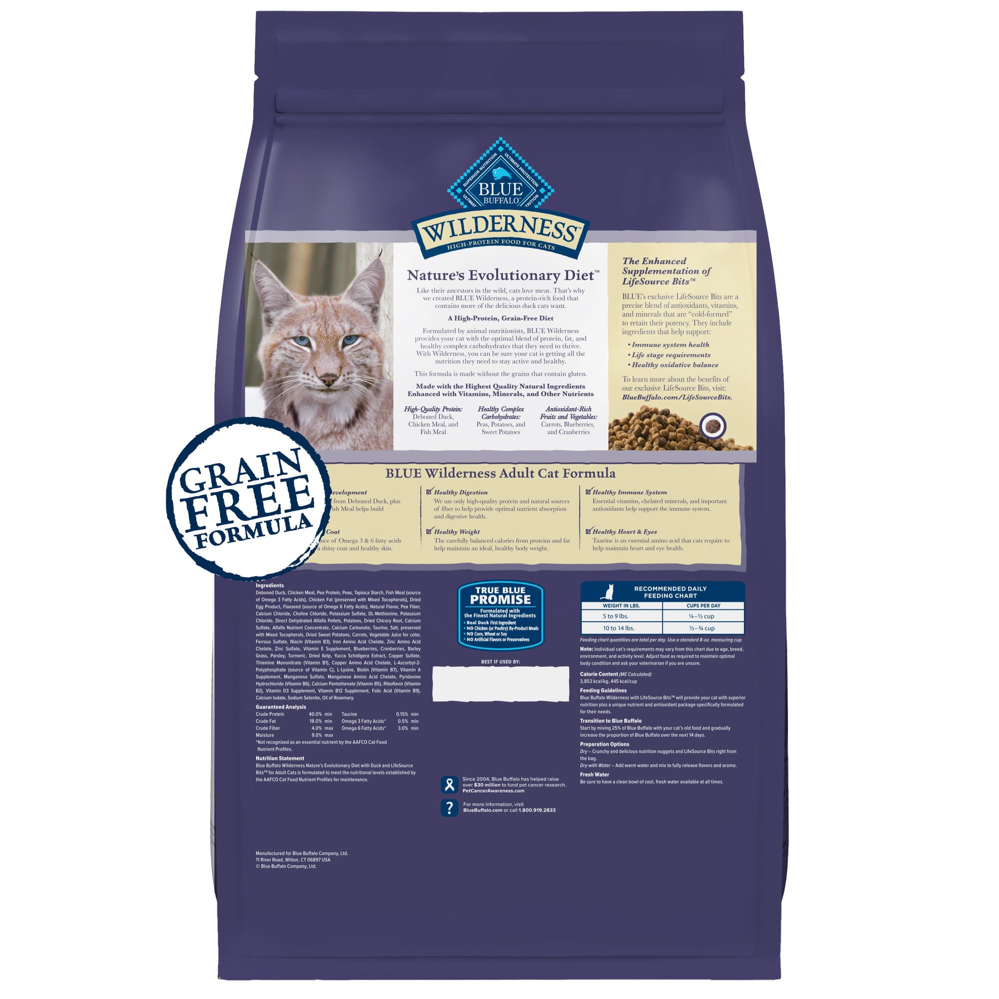Foto 3 pulgar | Alimento Seco Blue Buffalo Wilderness Con Alto Contenido De Proteínas Para Gatos, 1,8 Kg - Venta Internacional.