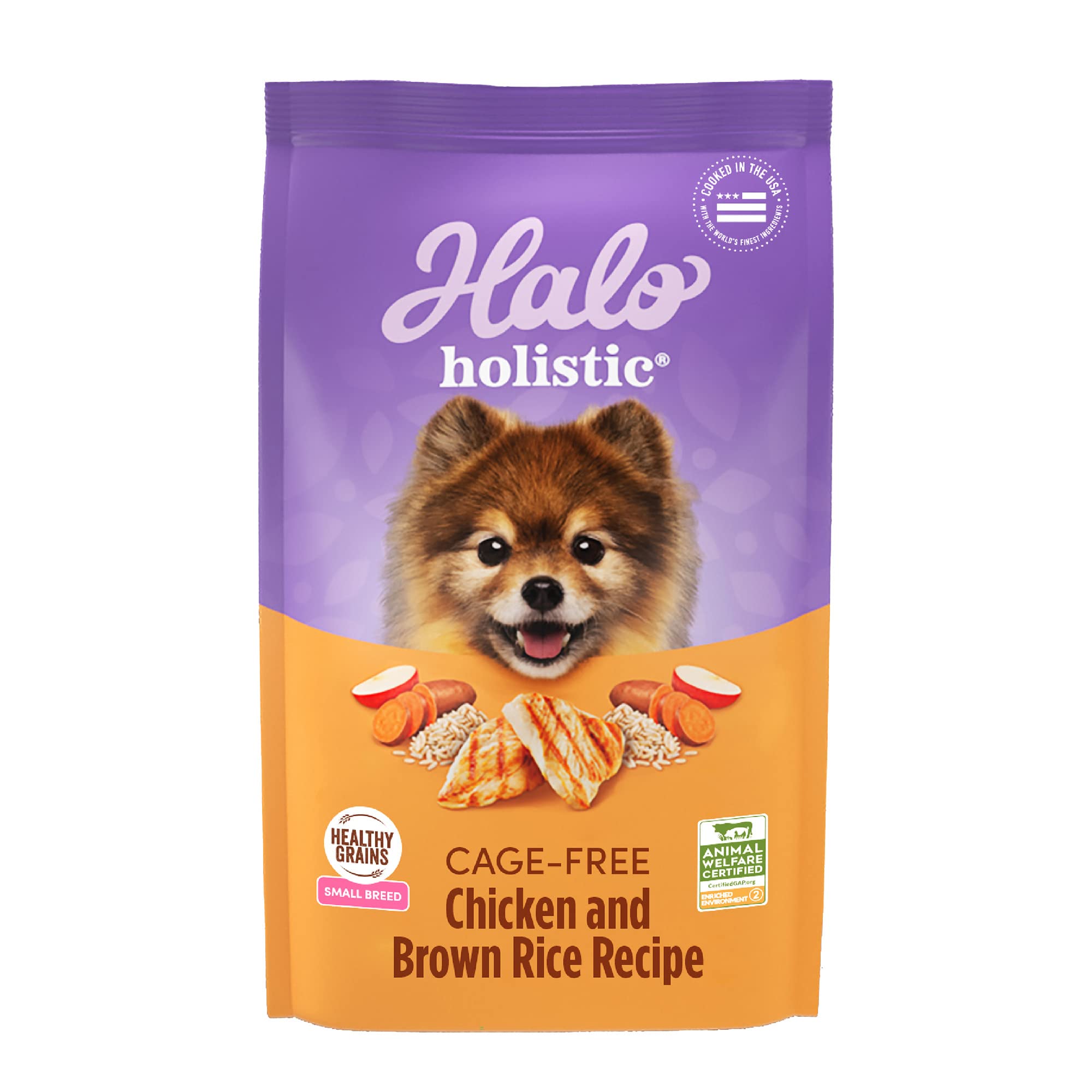 Foto 2 pulgar | Alimento Para Perros Halo Holistic, Arroz Integral Con Pollo Sin Jaula, 1,6 Kg - Venta Internacional.