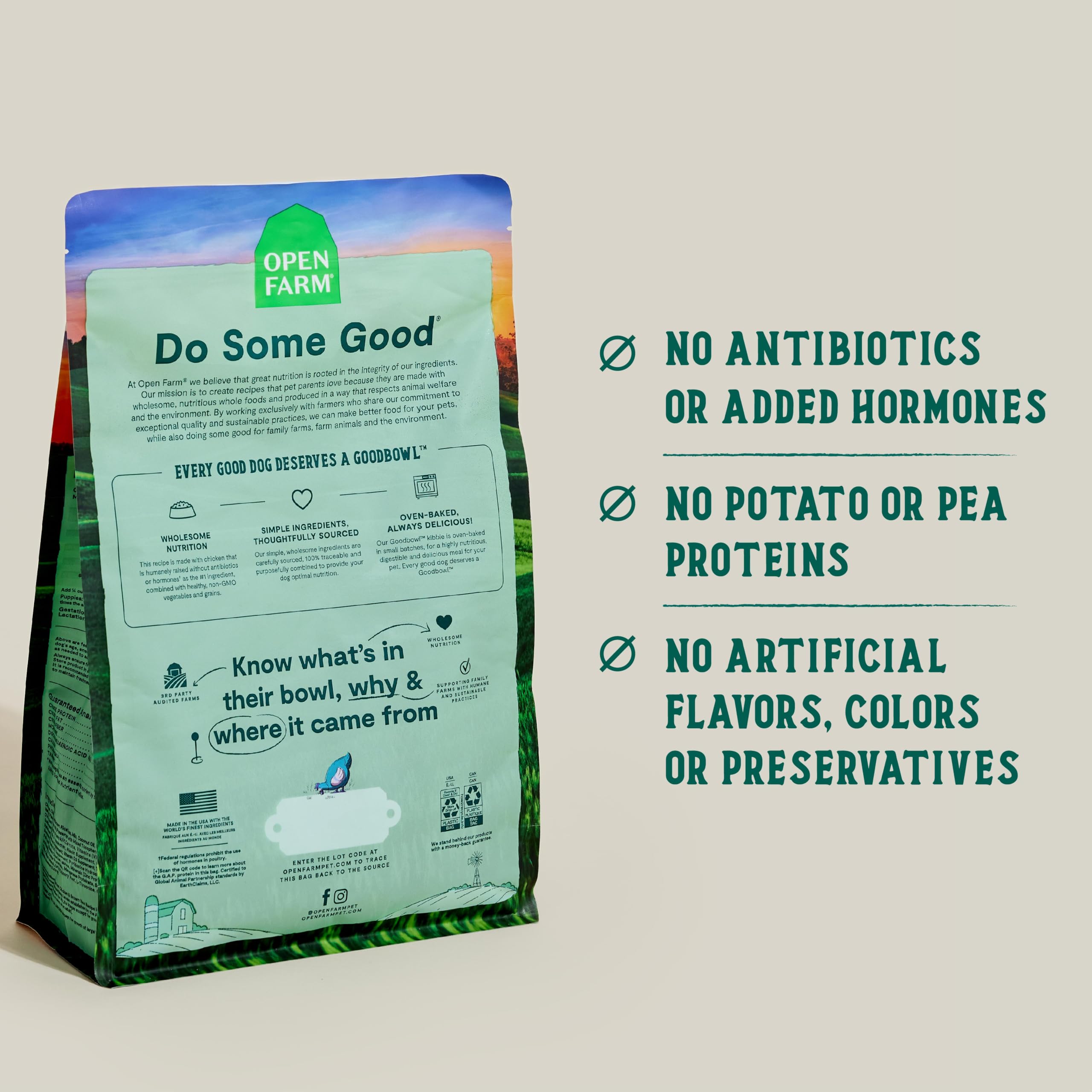 Foto 3 pulgar | Alimento Seco Para Perros Open Farm Goodbowl Harvest Chicken, 10 Kg - Venta Internacional.