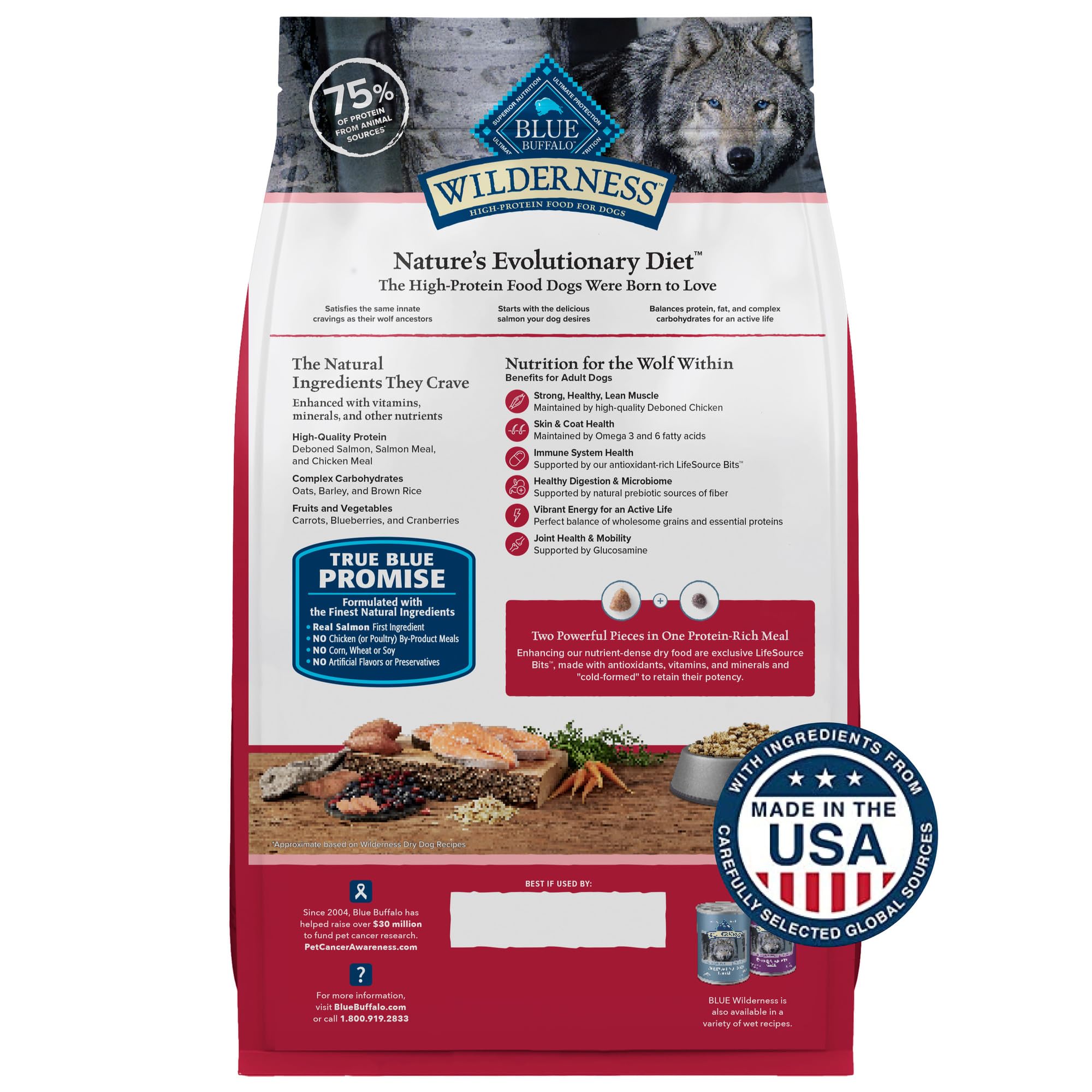 Foto 3 pulgar | Alimento Seco Blue Buffalo Wilderness Para Perros Adultos, 2,04 Kg - Venta Internacional.