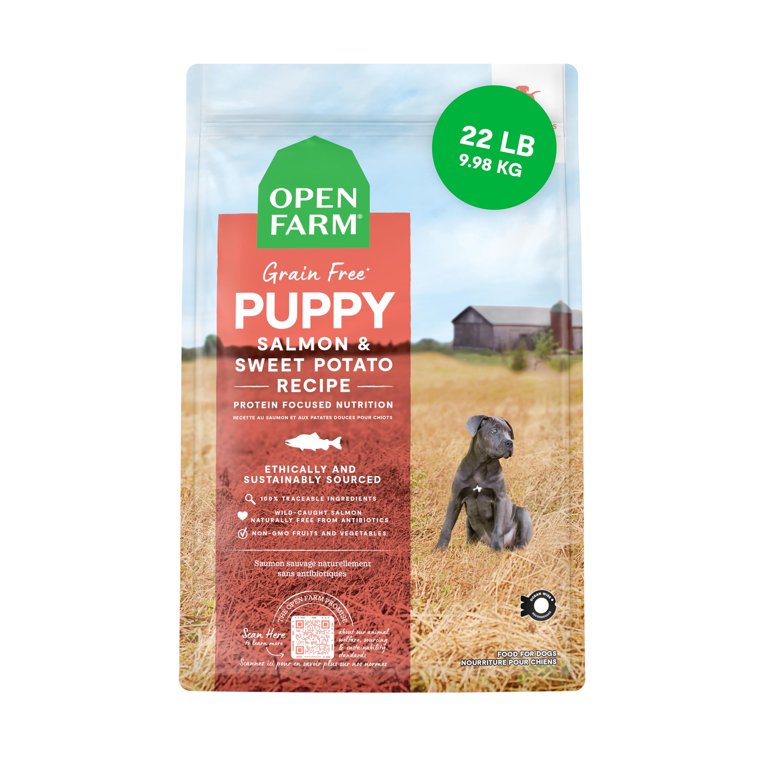 Foto 2 pulgar | Alimento Seco Para Perros Open Farm Con Salmón Y Batata Para Cachorros, 10 Kg - Venta Internacional.